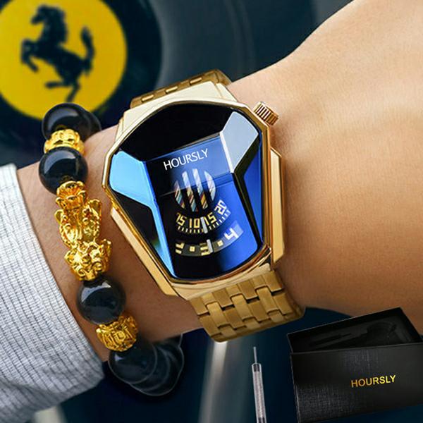 Reloj de Lujo Dorado HOURSLY 2025 – Exclusivo para Hombres con Estilo