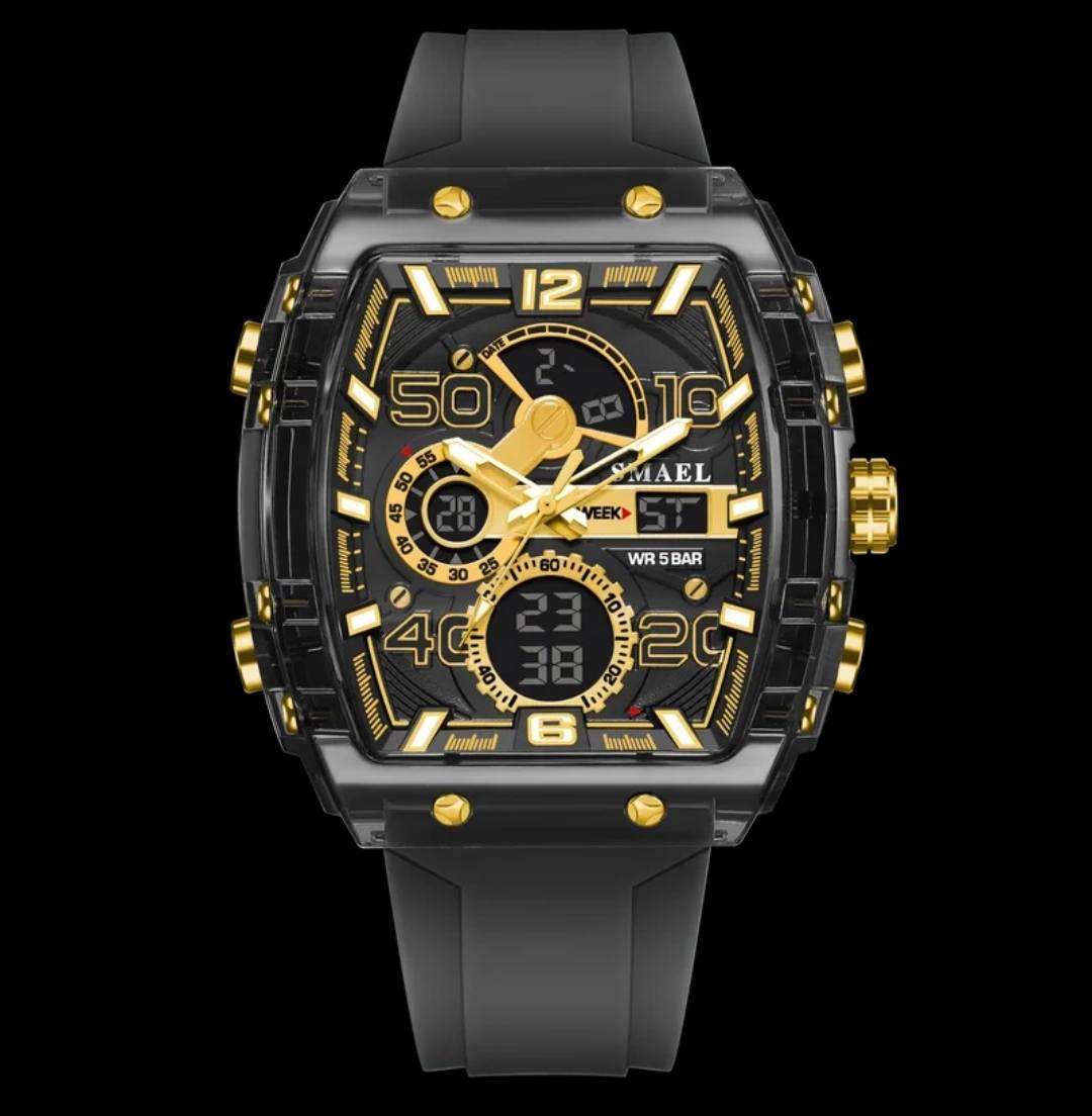 Reloj digital multifunción deportivo y casual