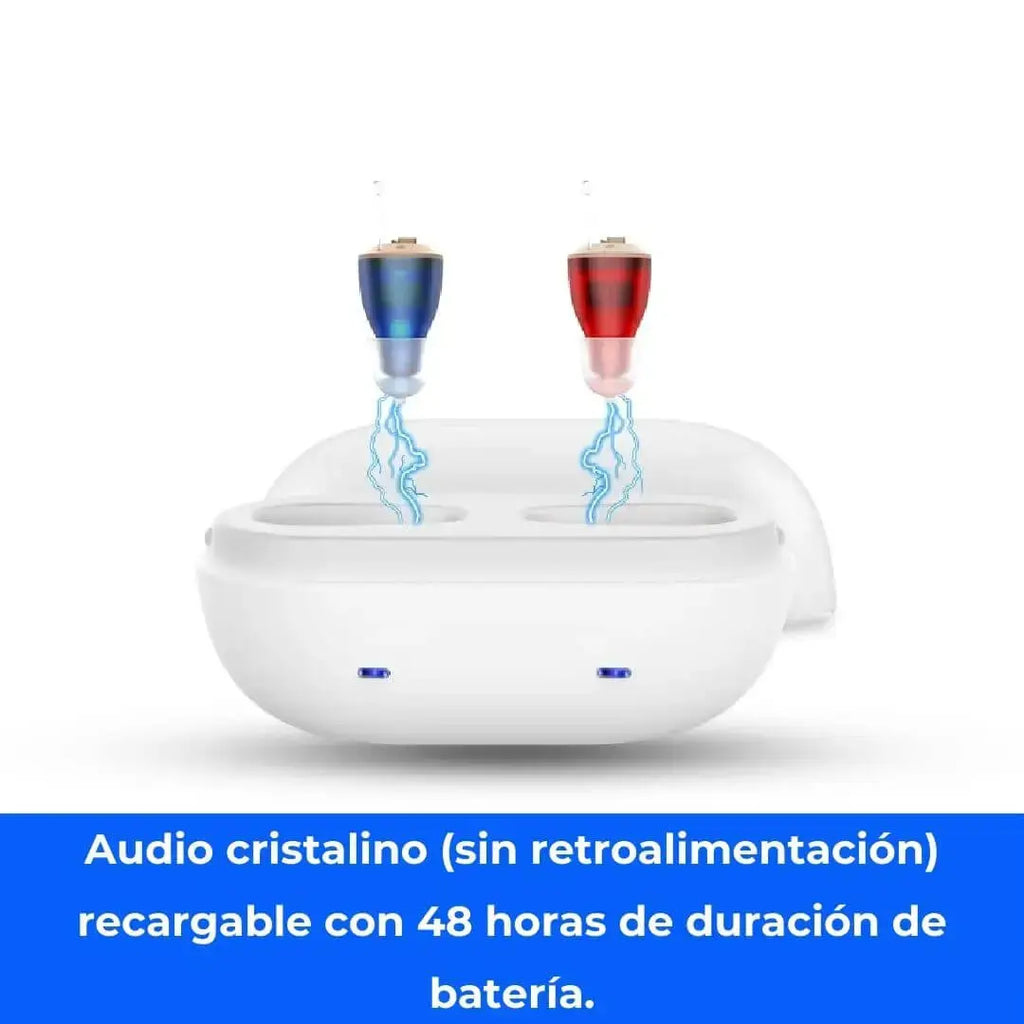 Audífono Invisible Recargable – Claridad y Discreción