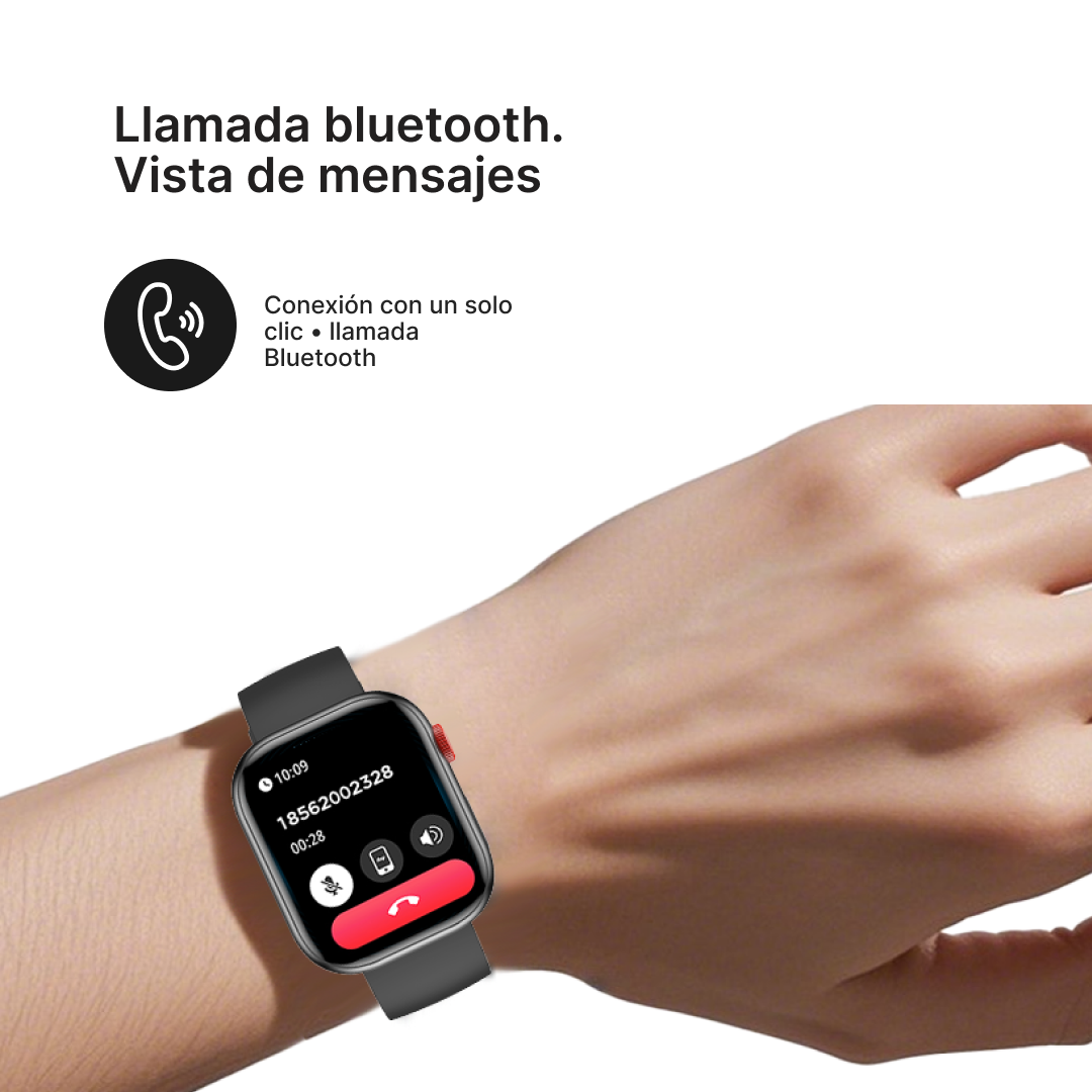 Reloj inteligente Diseño Moderno 2.01” TFT Pantalla Monitoreo de Salud y Modos Deportivos -SW015