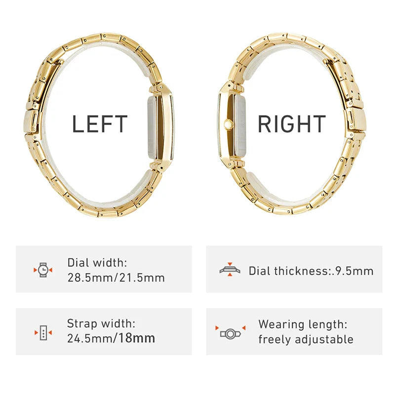 Reloj Dorado Elegante