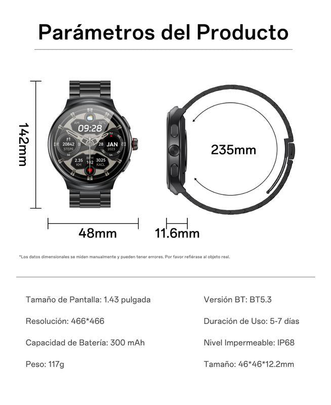 Aolon Prime  Reloj Inteligente Pantalla AMOLED