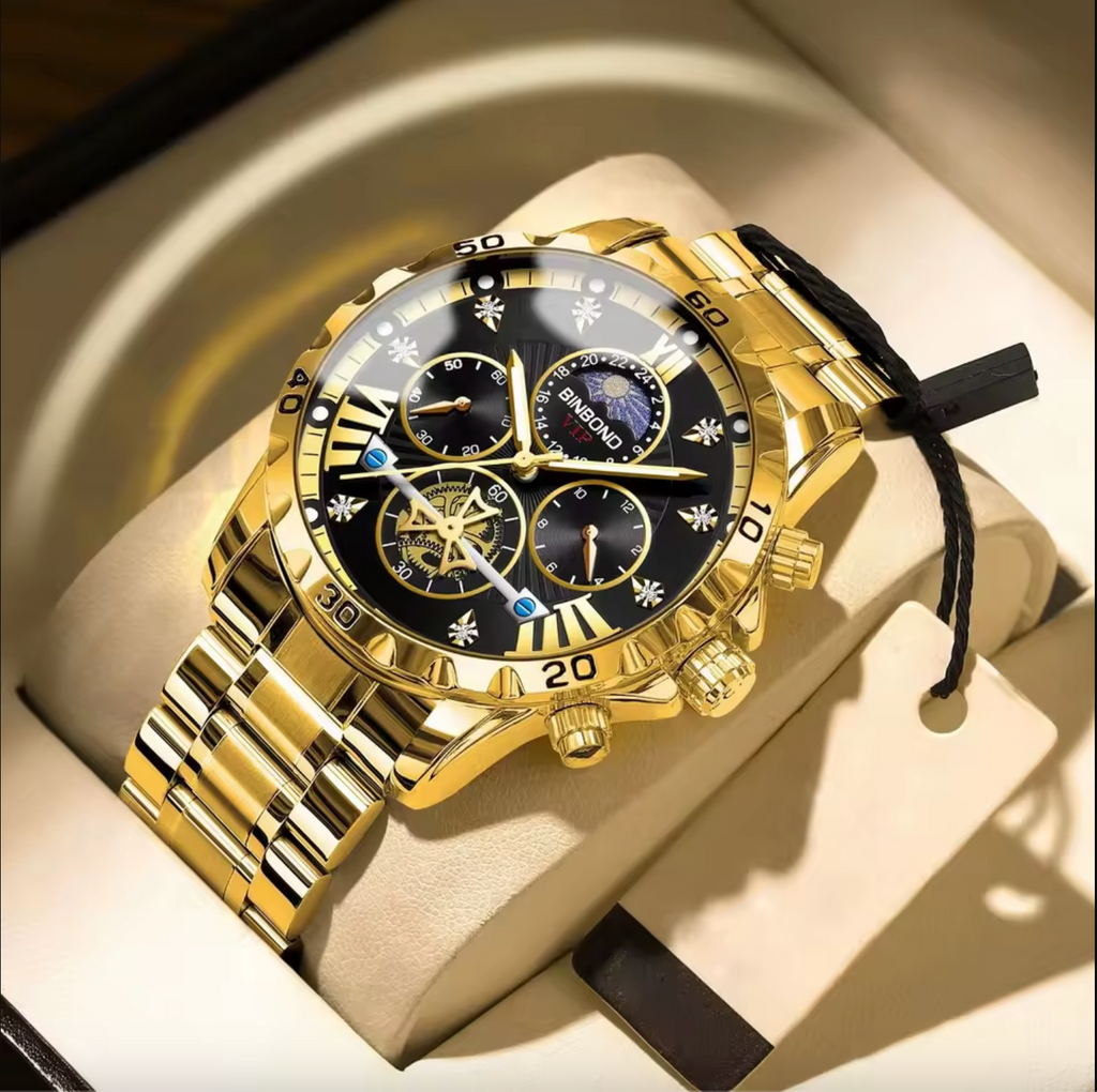 🔥 BINBOND B3103 — Estilo, Potencia y Precisión en tu Muñeca🕰️💎