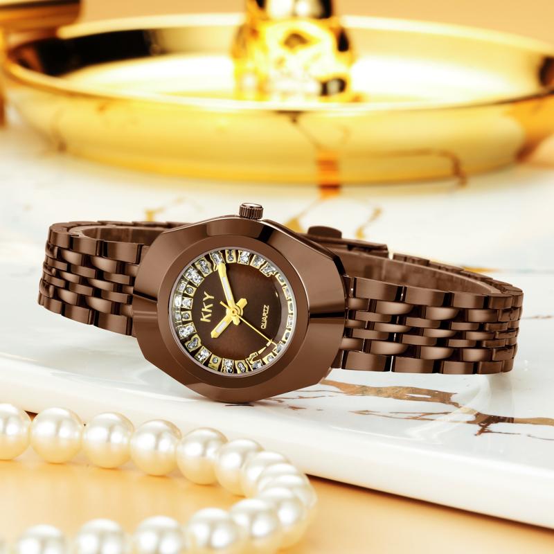 Reloj Marrón Dorado Elegante